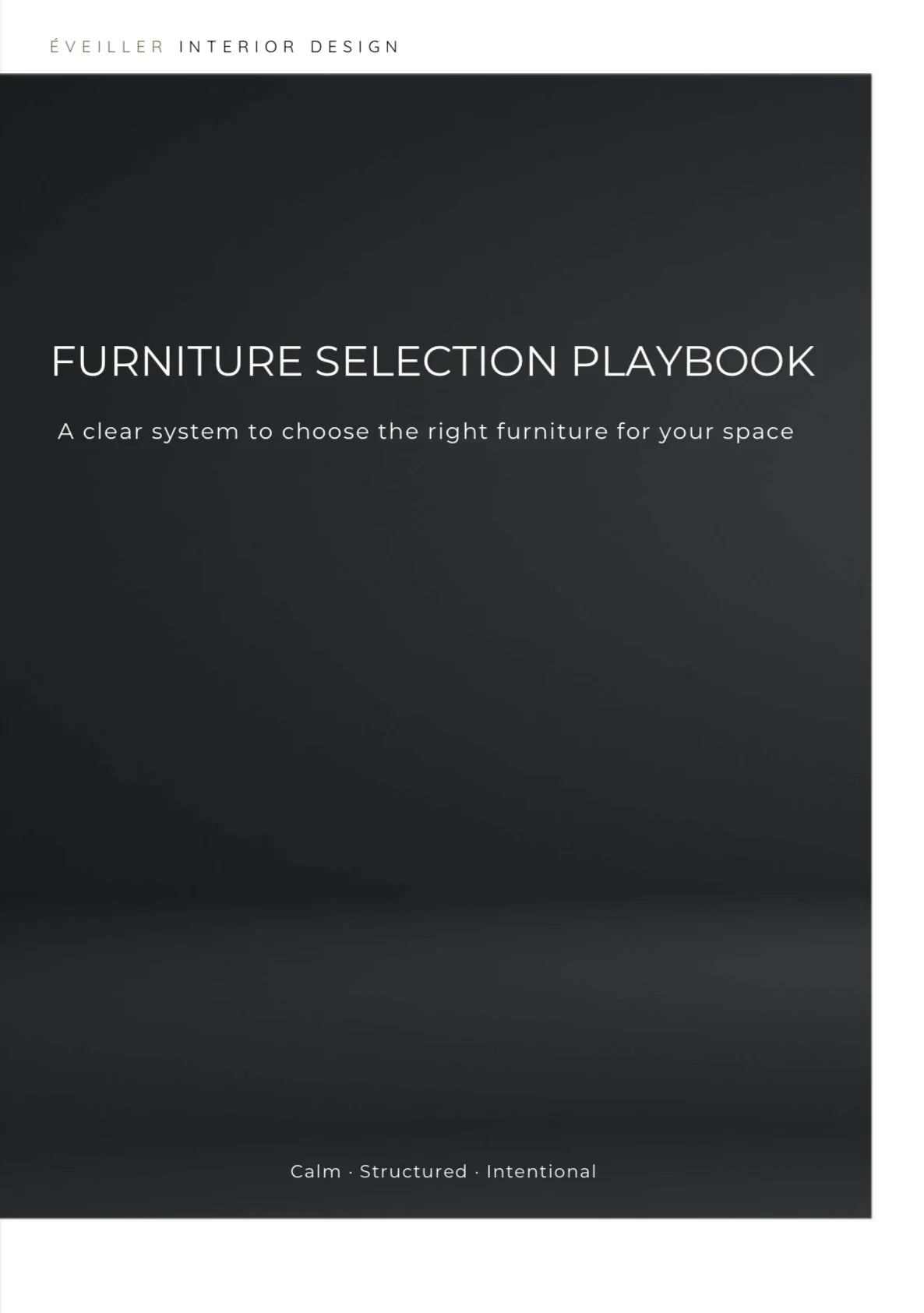 Furniture Selection Playbook