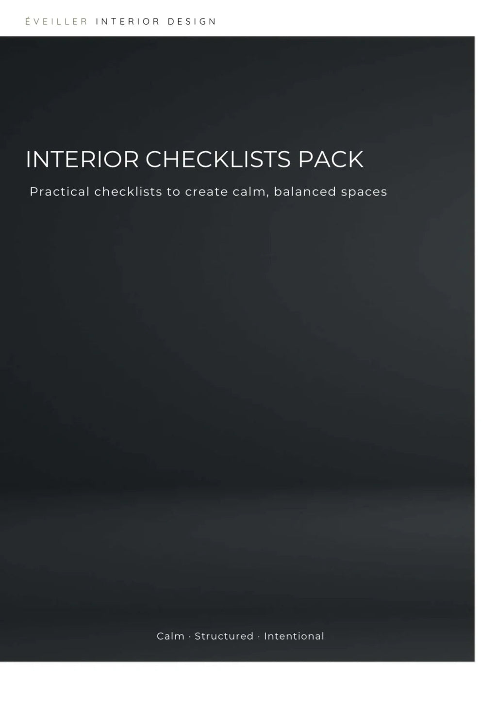 Interior Checklists Pack