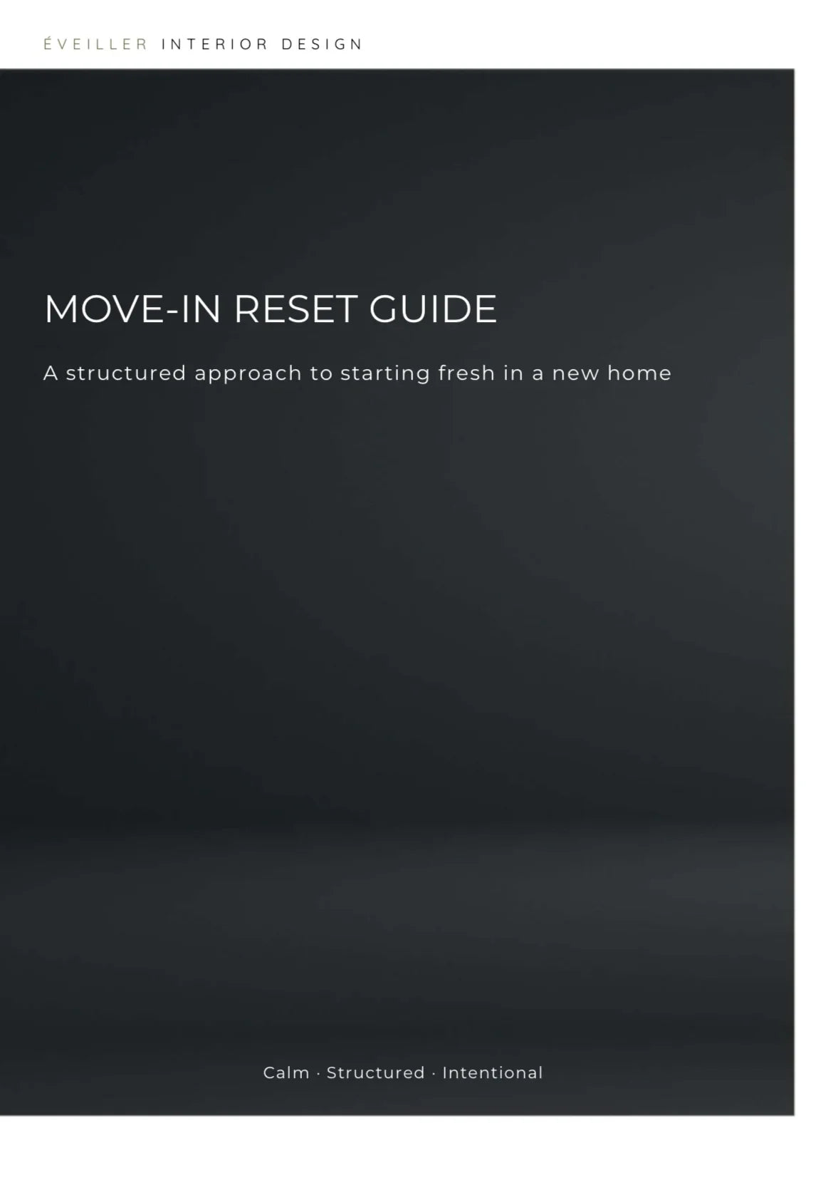 Move-In Reset Guide