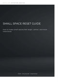Small Space Reset Guide